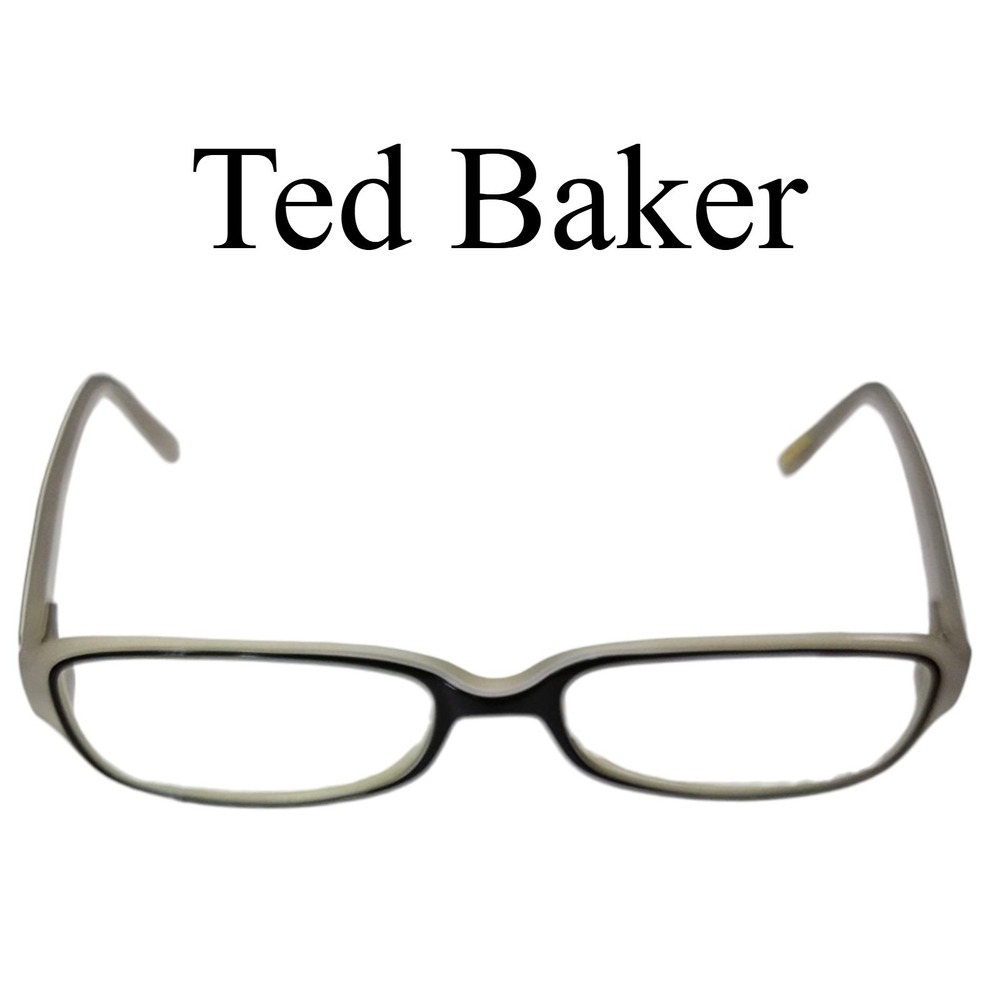 Ted Baker Revolver B827 Eyeglasses Women 51-16-130 Grey Black Acetate Rectangle
